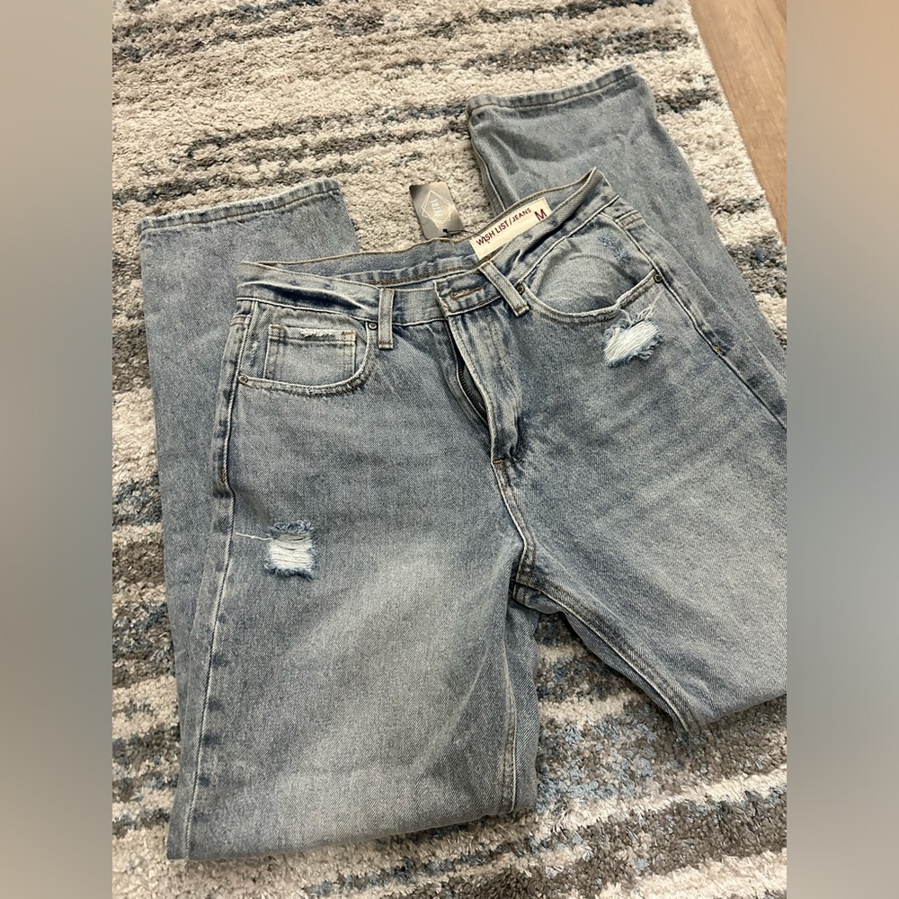 Light wash Mom denim